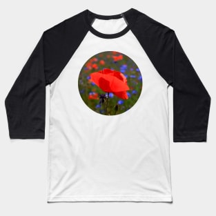 Beautiful Red Poppy Baseball T-Shirt